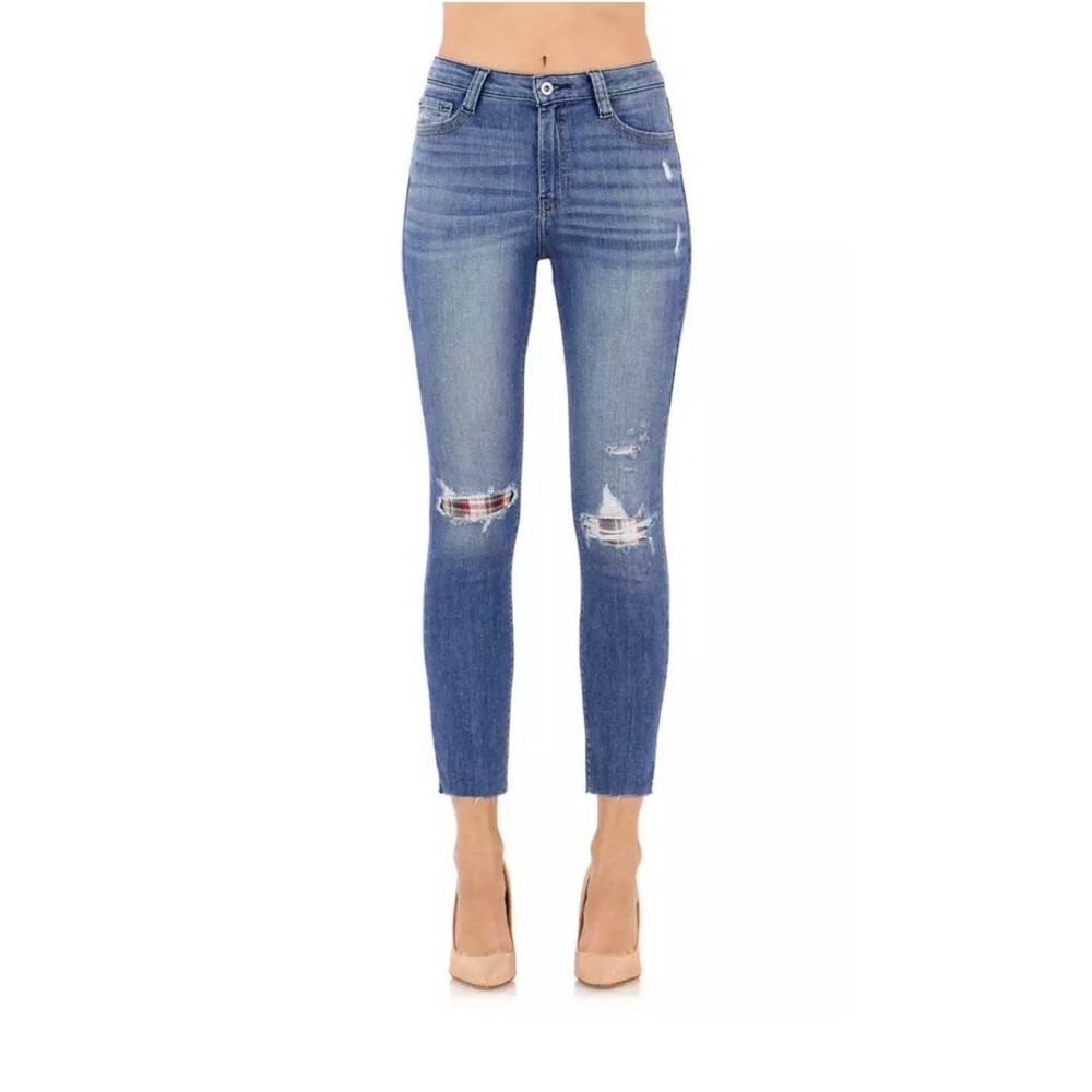Morrison Womens Denim Groupie Mid-Rise Skinny in Nirvana Distressed Size‎ 25 New